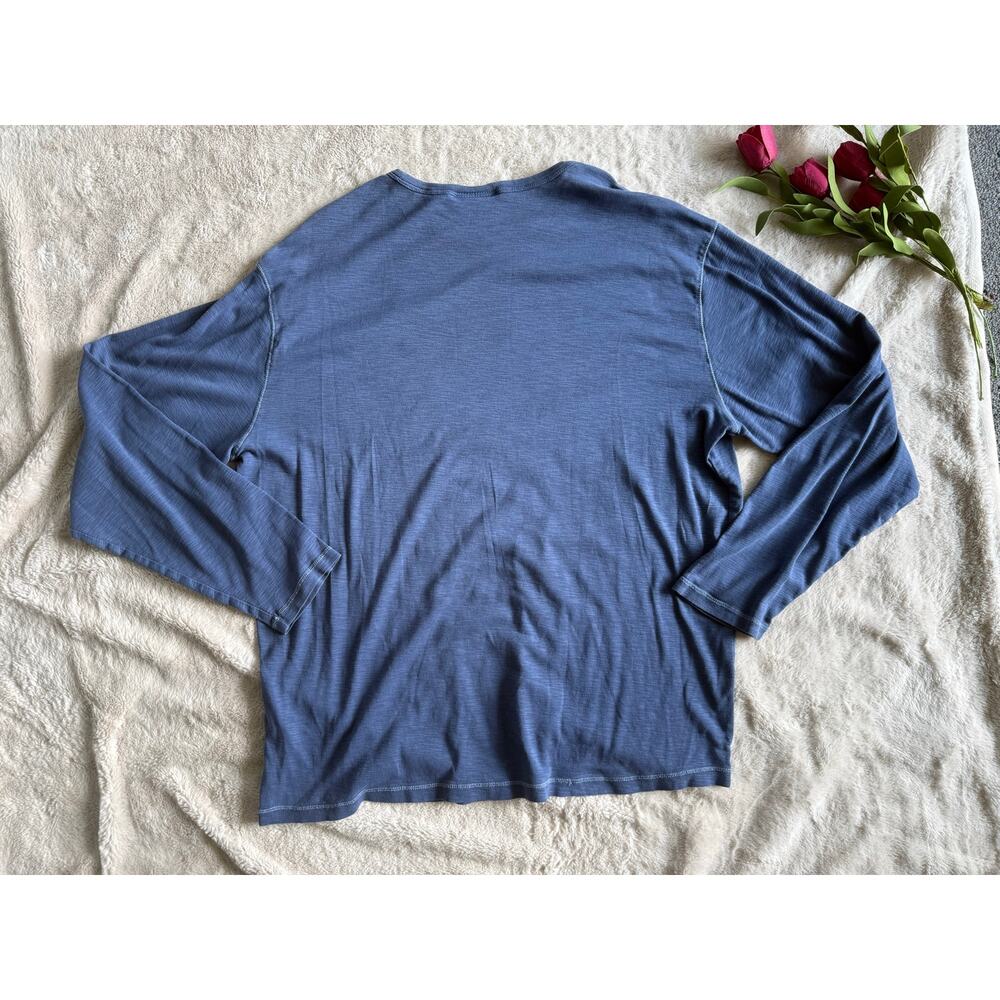 Rowm Men’s Blue Long Sleeve T-Shirt - Picture 6 of 6